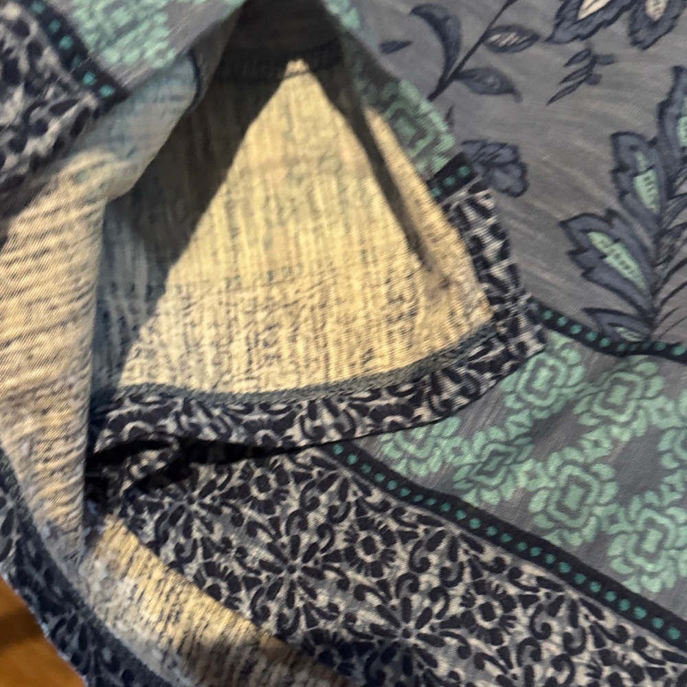 Coldwater Creek Blue and Green Floral Top - Picture 15 of 16
